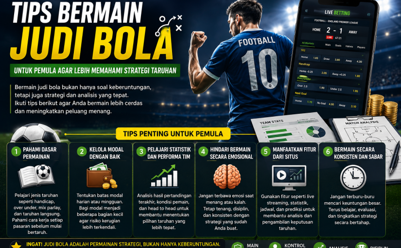Tips Bermain Judi Bola untuk Pemula agar Lebih Memahami Strategi Taruhan